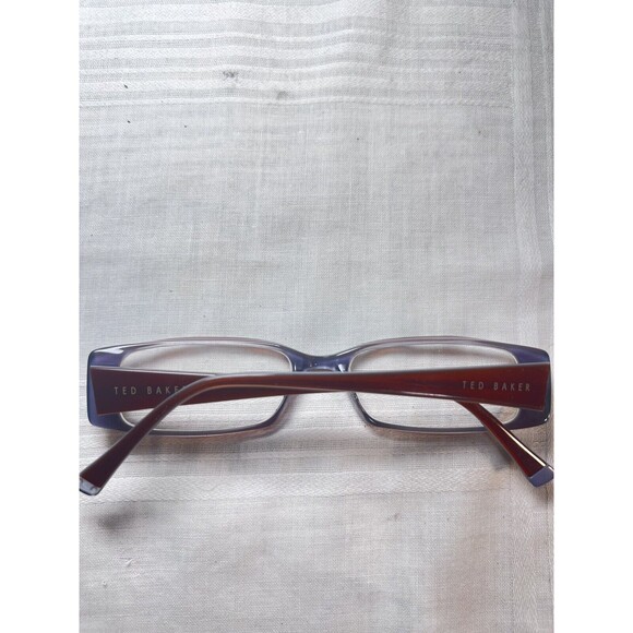 TED BAKER “SPLICE” Eyeglasses Frame B810 51-16-135 Burgundy Red Polished Y956 - Picture 8 of 8
